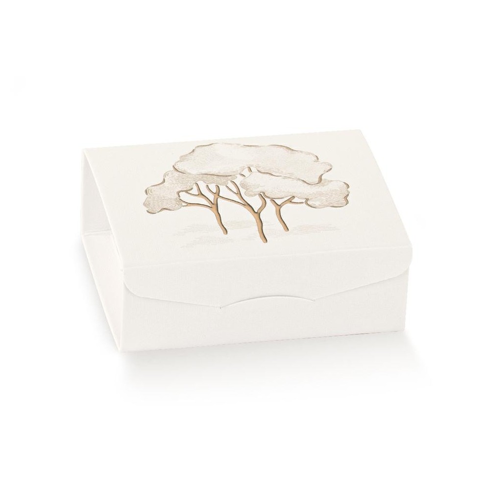 GIFT 80x80x30 INTRECCI AVORIO ST CALDO CON INSERTO